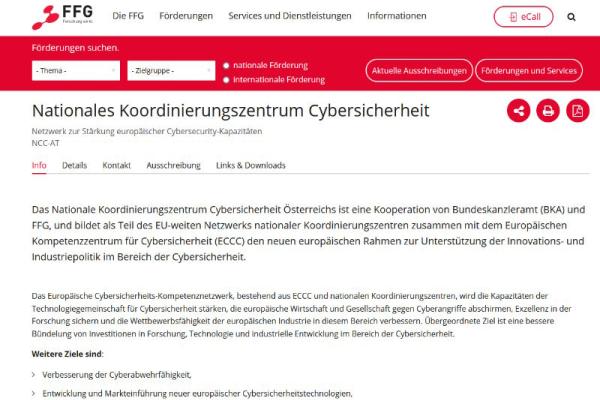 NCC Austria - Website