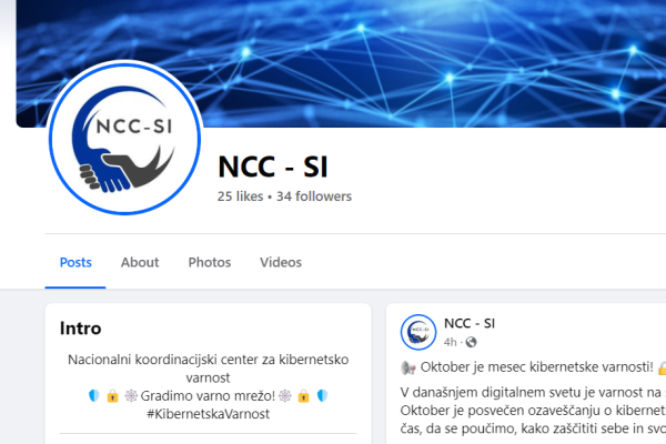 NCC Slovenia Facebook Page